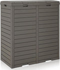 Hochwertige Grosse Aufbewahrungsbox geeignet fuer den Aussenbereich ausgestattet mit abschliessbarem Deckel wetterbestaendiges Harz oder Polypropylen 118 l bis 880 l wasserdichte Deckbox fuer Terrasse Garage Variante 515