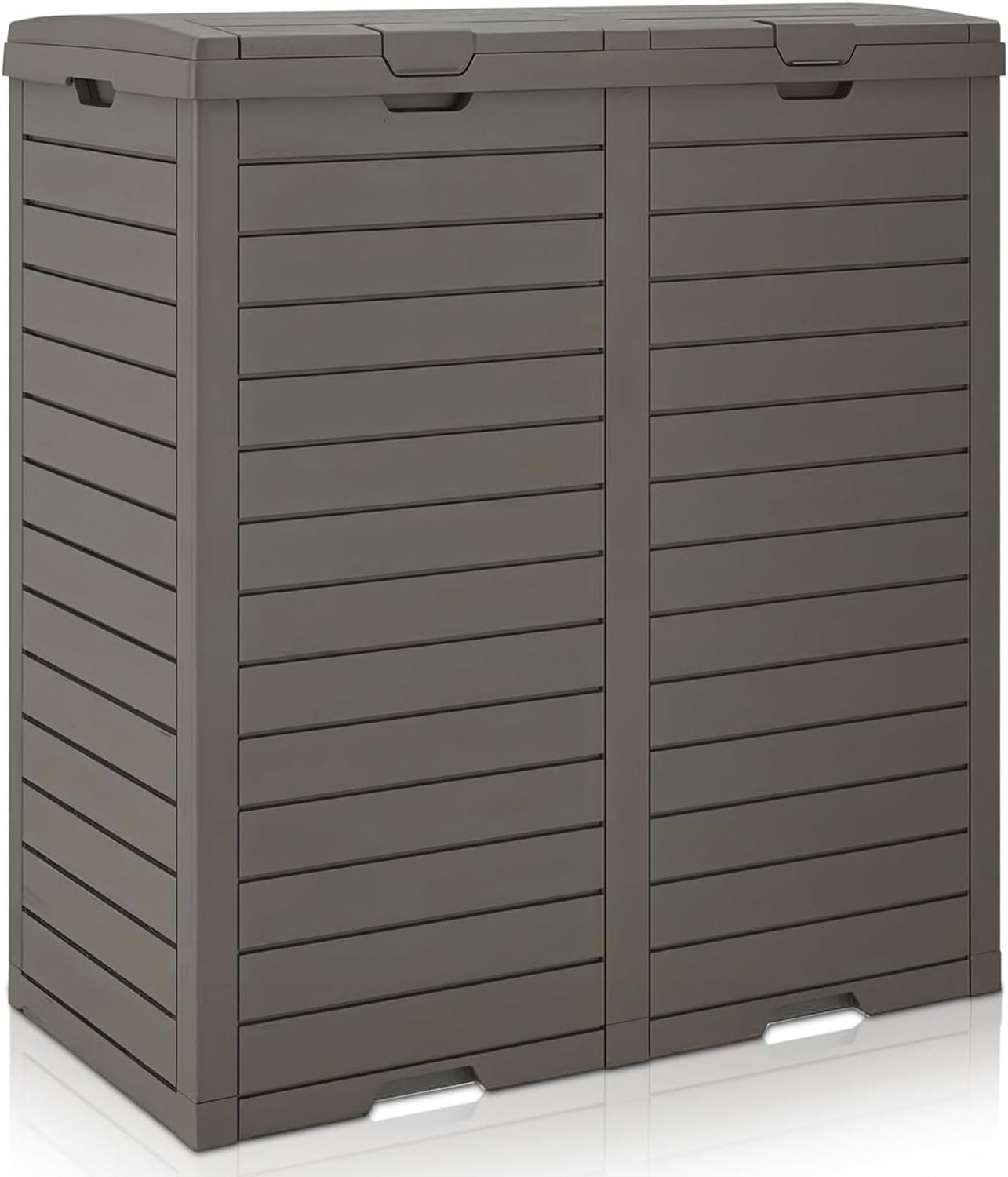 Hochwertige Grosse Aufbewahrungsbox geeignet fuer den Aussenbereich ausgestattet mit abschliessbarem Deckel wetterbestaendiges Harz oder Polypropylen 118 l bis 880 l wasserdichte Deckbox fuer Terrasse Garage Variante 515