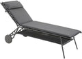 Hochwertige MOBILIER Hohe gepolsterte Sonnenliege Miami II BeComfort grau Silver LFM5174 8901 5 Jahre Garantie Variante 544